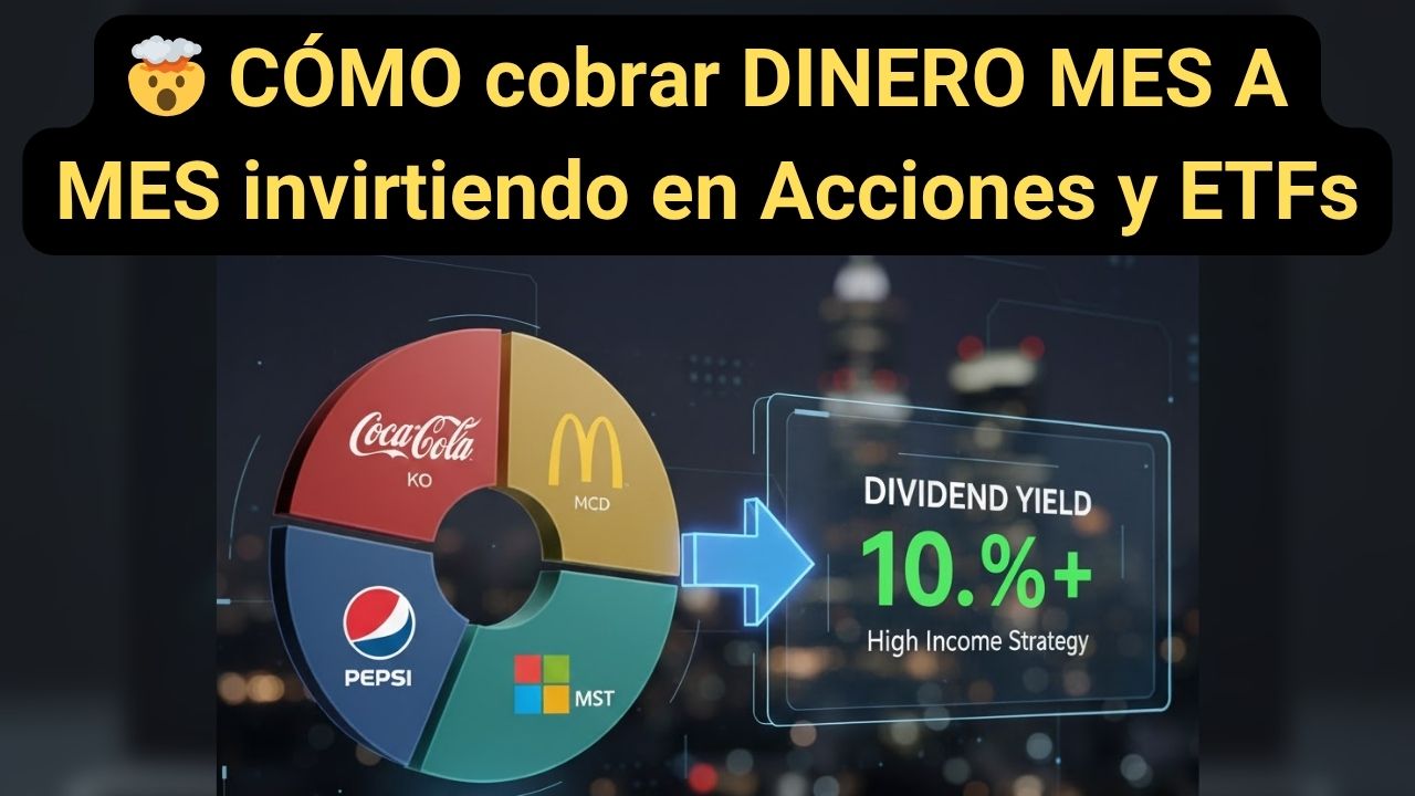🤯 CÓMO cobrar DINERO MES A MES invirtiendo en Acciones y ETFs en Ecuador